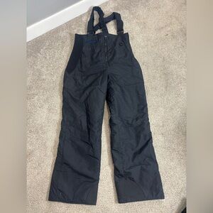 Vintage Columbia Snow Bib Overall Snow Pants Black Adjustable Youth Kids 14/16